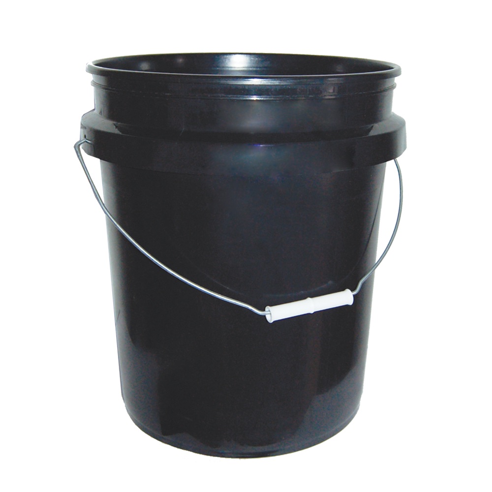5 Gallon Black Bucket for Hydroponics HTG Supply