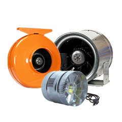 Shop Inline Fans and Duct Fans for Grow Rooms Product Category