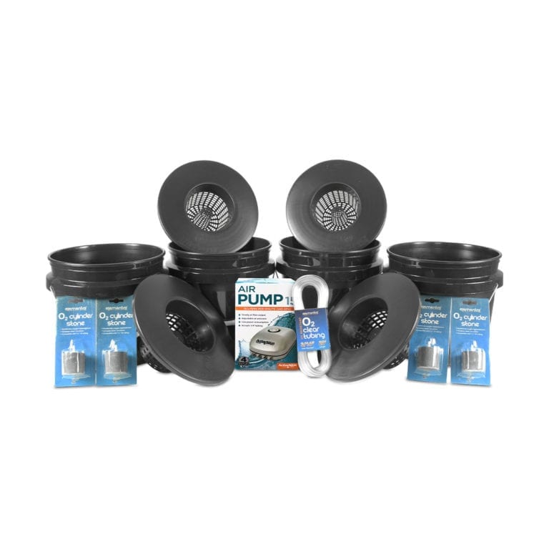 Bubble Brothers 4 Bucket DWC System Bucket Growing System HTG Supply