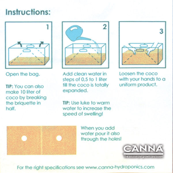 Canna Coco Brick Instructions