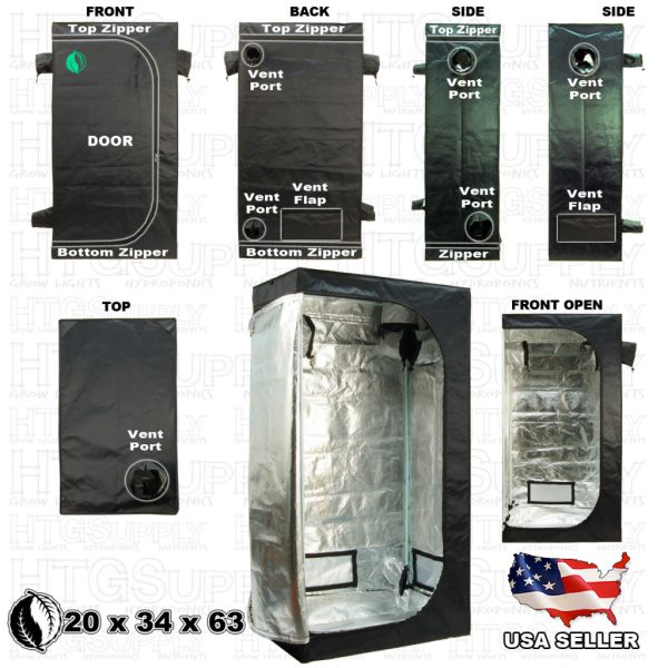 Gso 20X34X63 Grow Tent Sides