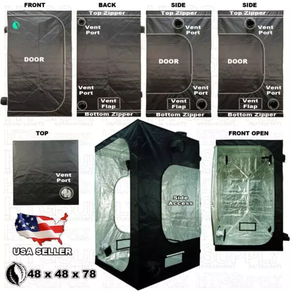 Gso 48X48X78 Grow Tent Sides