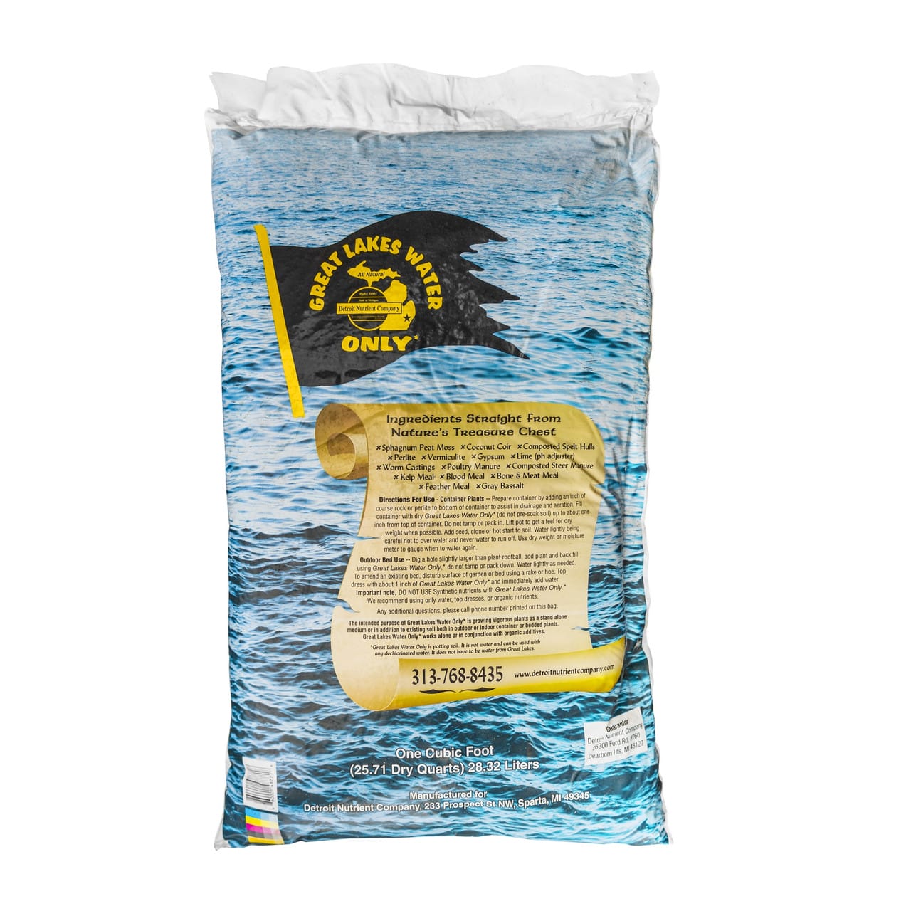Great Lakes Water Only Soil 1 Cubic Foot