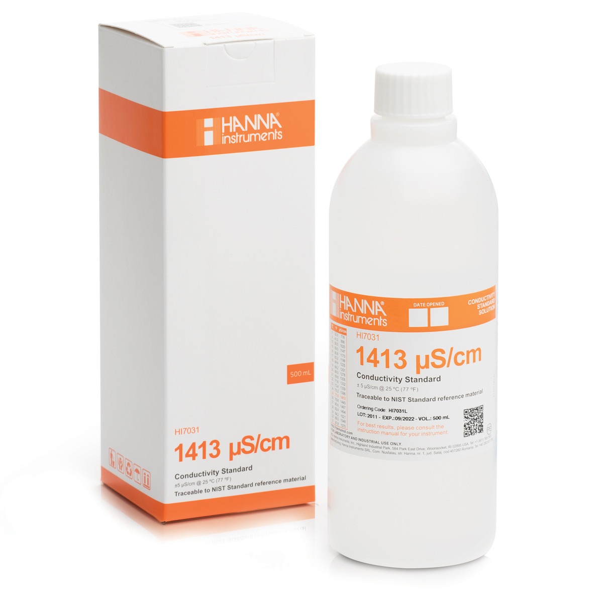 Hanna 1413 Calibration Solution - 500 ml