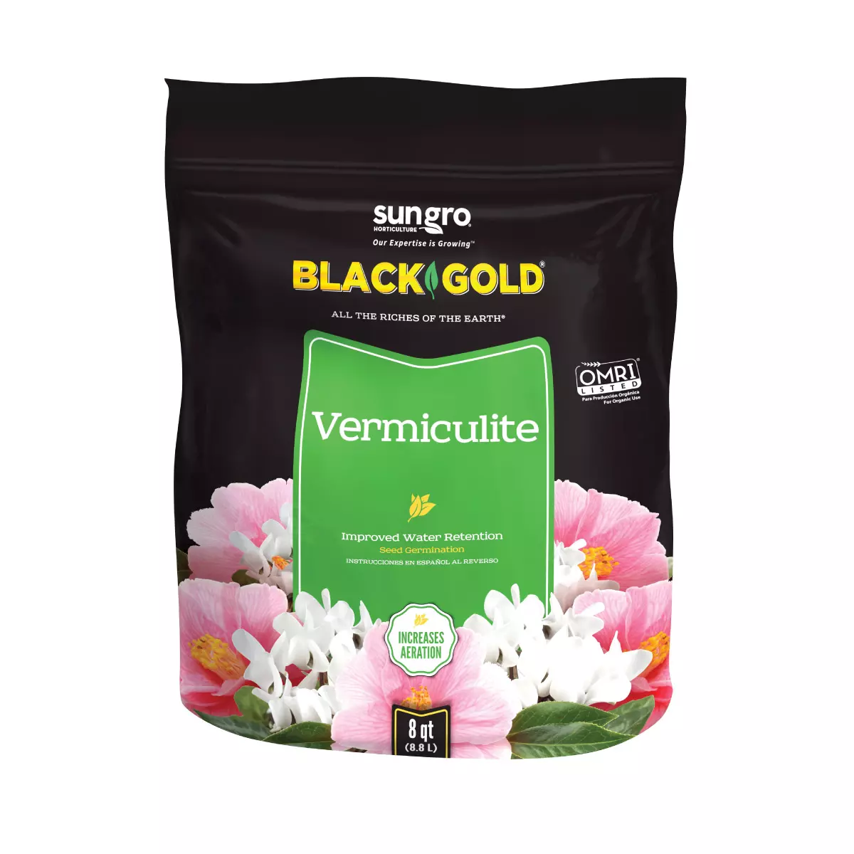 Black Gold Vermiculite 8 Quart Bag