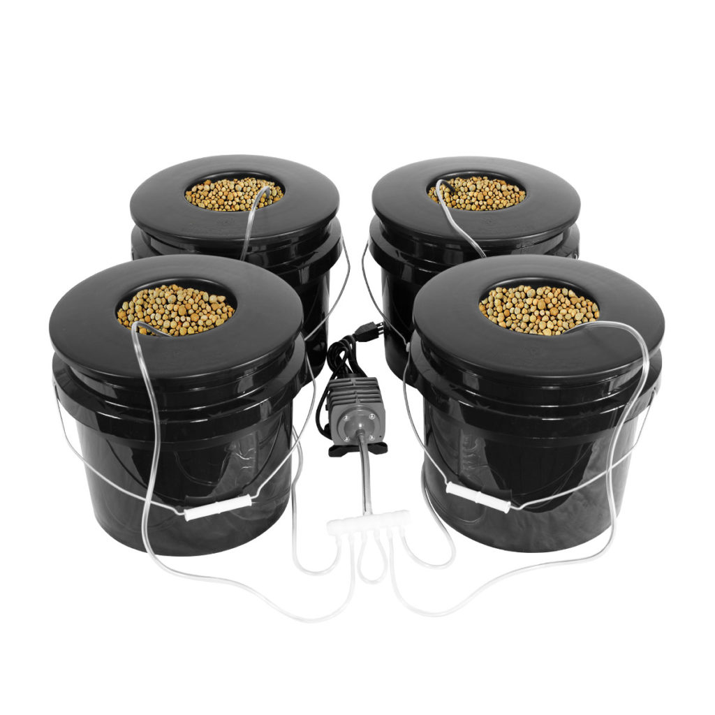 Bubble Brothers 4 Bucket DWC System Bucket Growing System HTG Supply