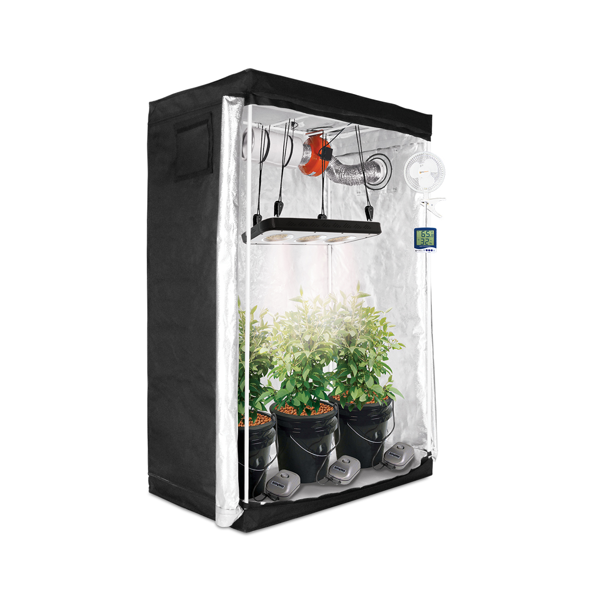 2x4 Grow Tent Kit Small Dwc Hydro System With Led Grow Lights