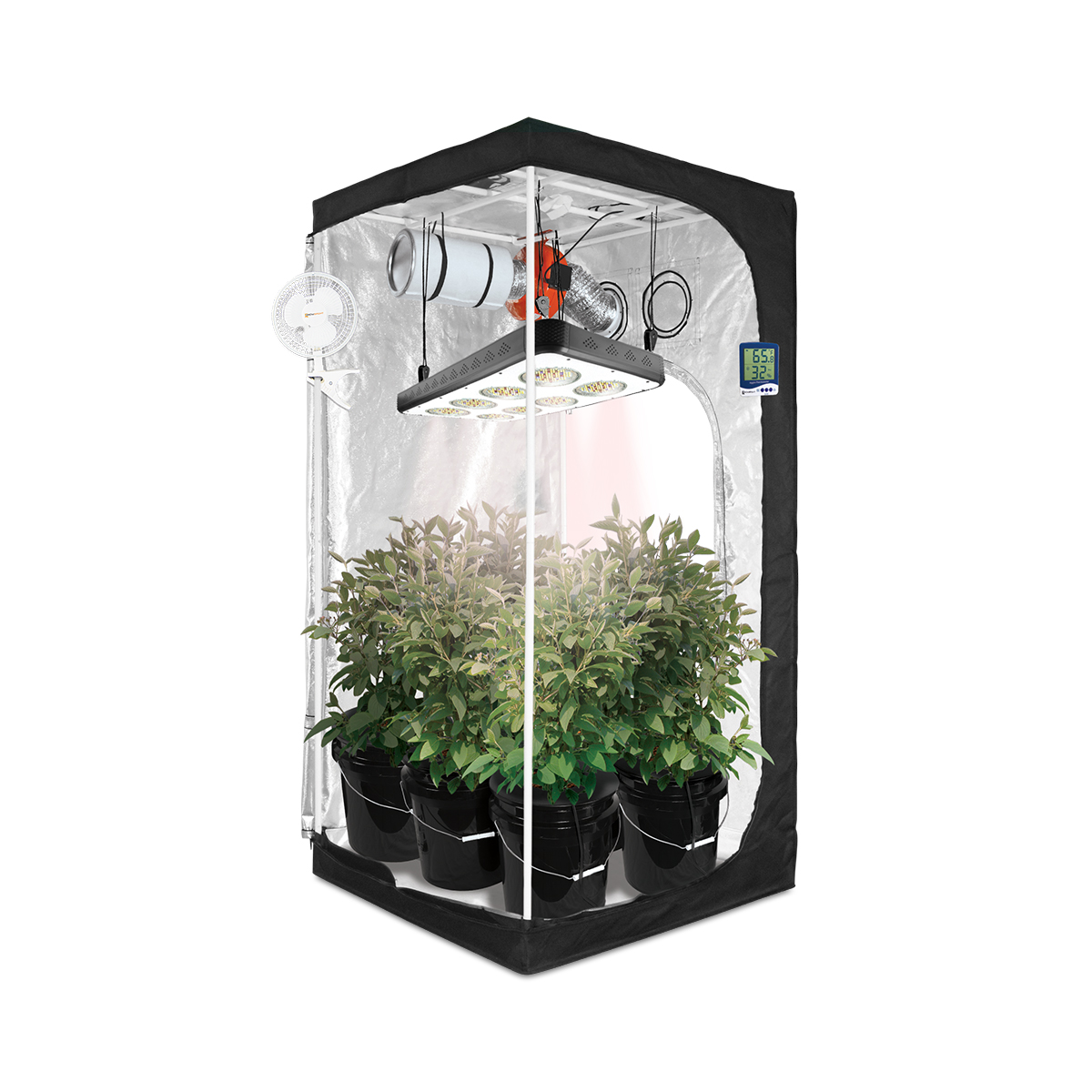 HTG Original 3x3 Hydroponic LED Grow Tent Kit