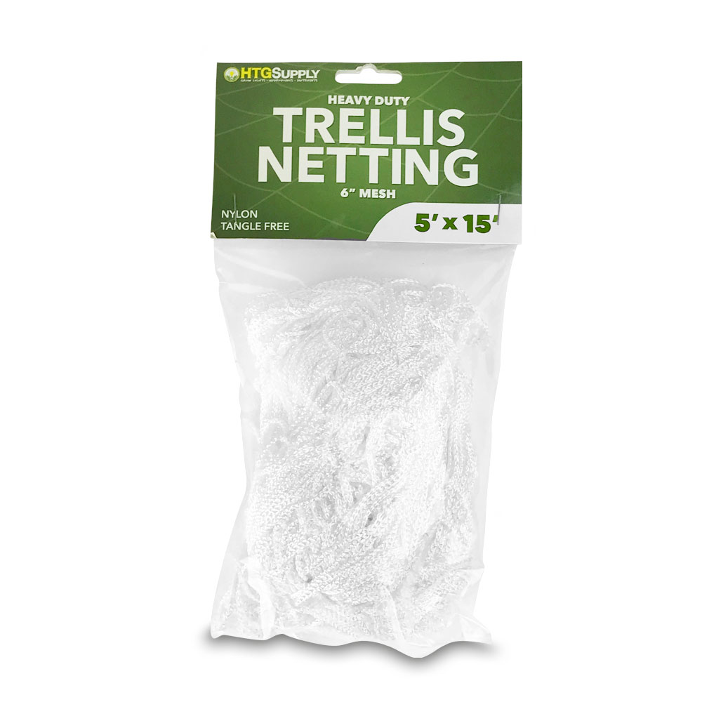 Plant Trellis Netting w/ 6" Square Mesh Nylon Support Net 5"×15" 2 Packs 