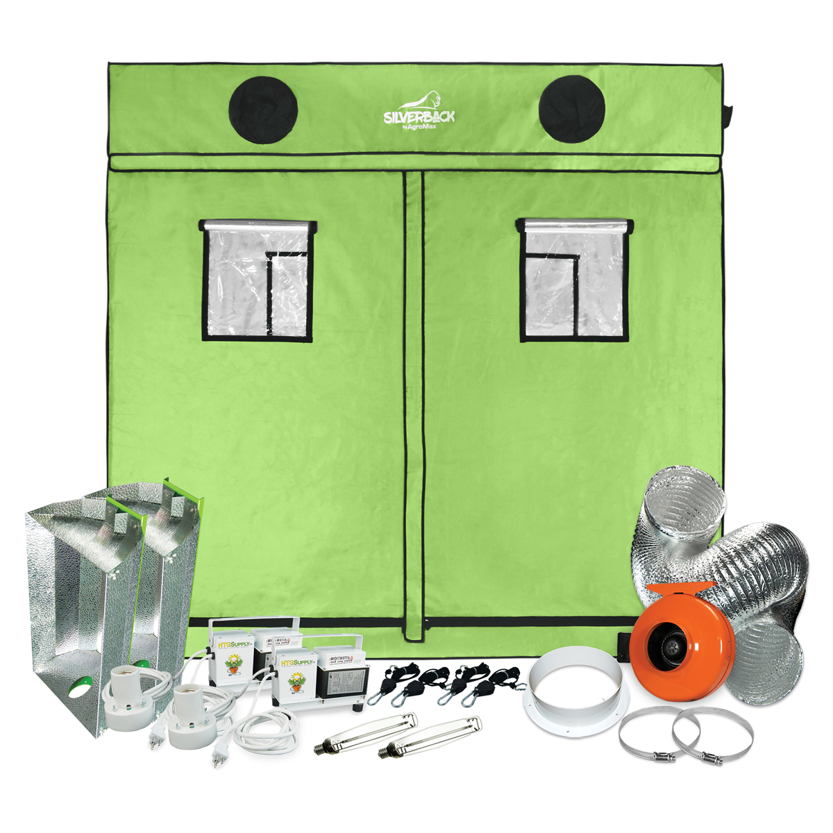 4X8 Tent Grow Kit Combo Silverback