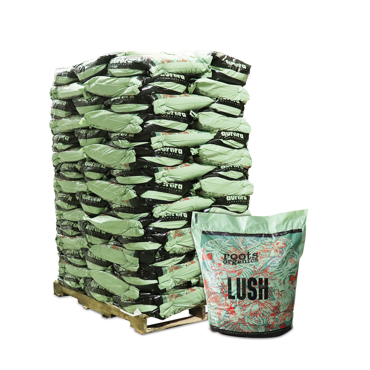 Roots Organics Lush Soil Wholesale Bulk Pallet