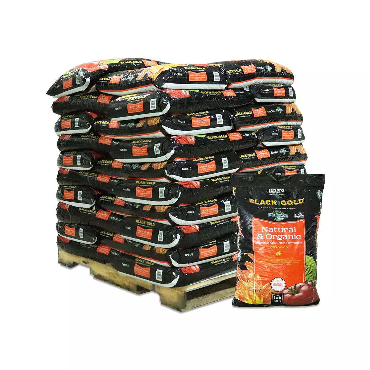 Black Gold Natural Organic Potting Mix Pallet