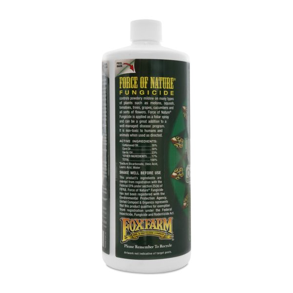 Foxfarm Bushdoctor Force Of Nature Fungicide 1 Quart Indications