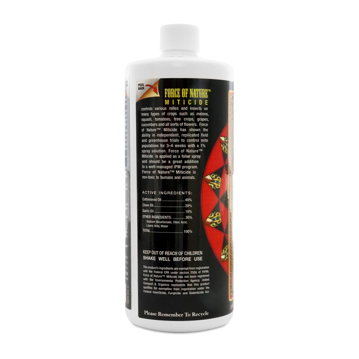 Foxfarm Bushdoctor Force Of Nature Miticide 1 Quart Indications