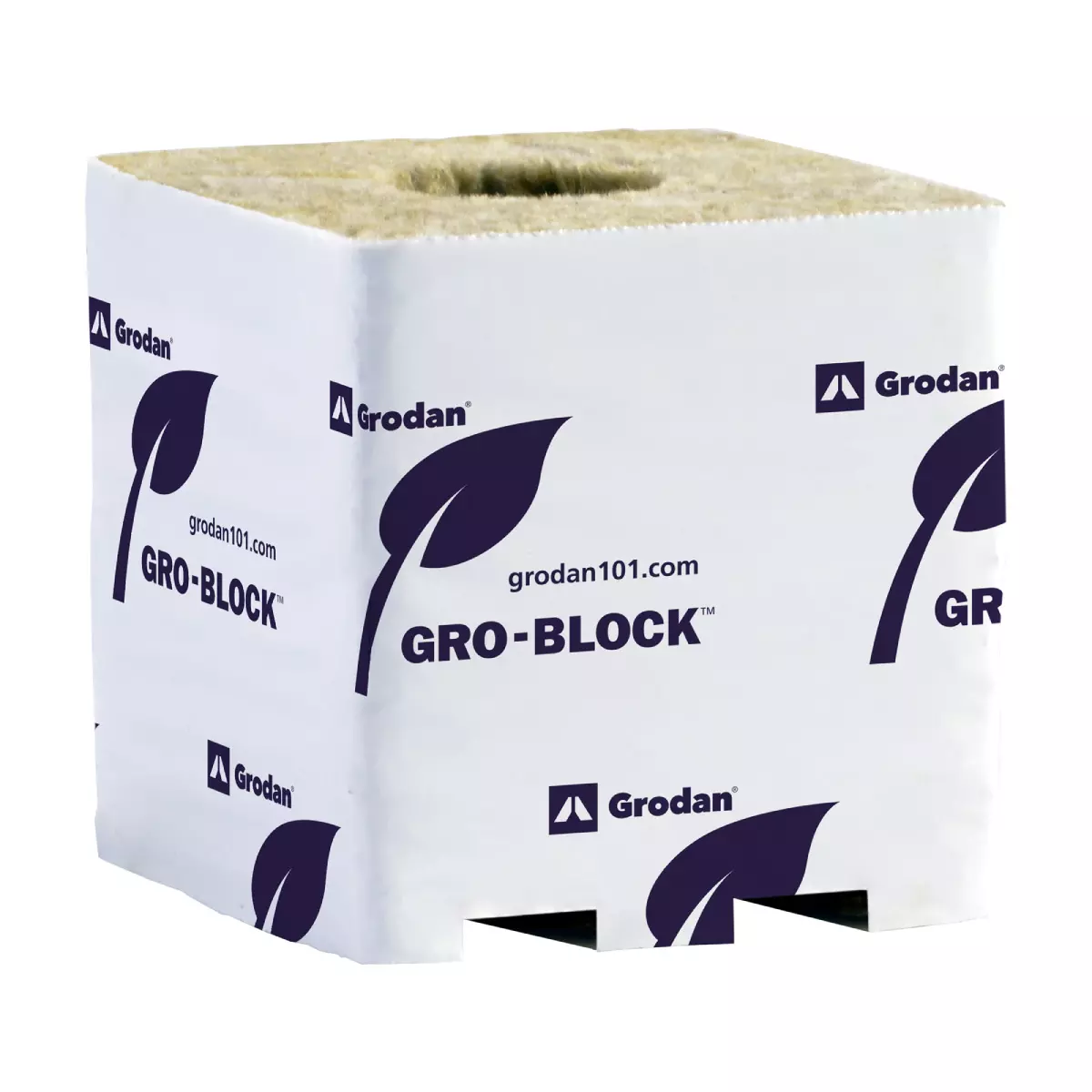 6x6x6 Grodan Gro-Block Improved Rockwool Block