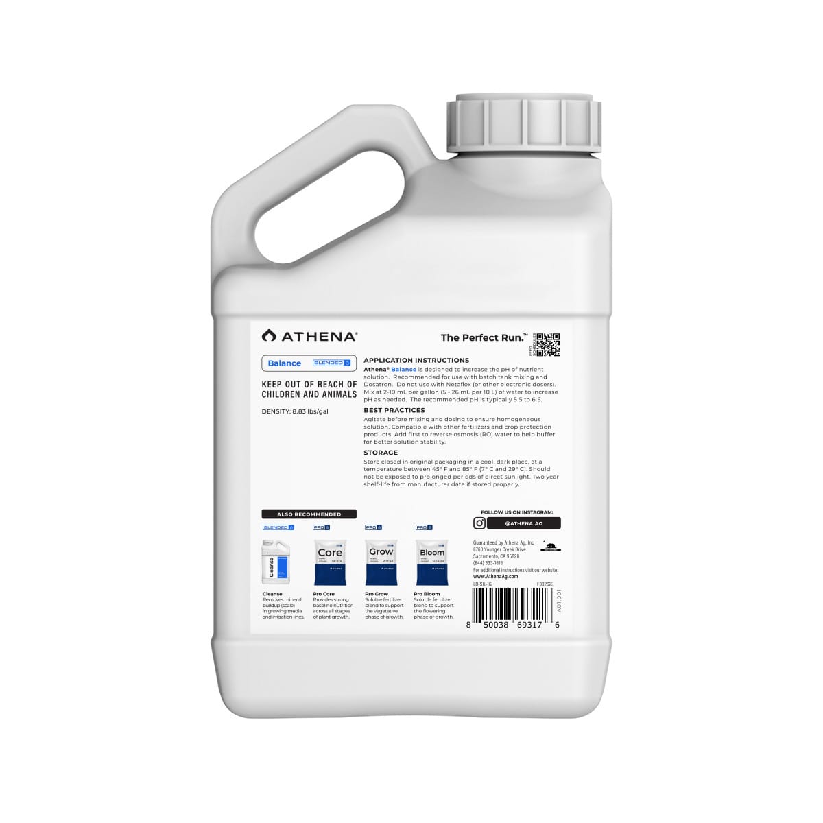 Athena Balance 1 Gallon Back