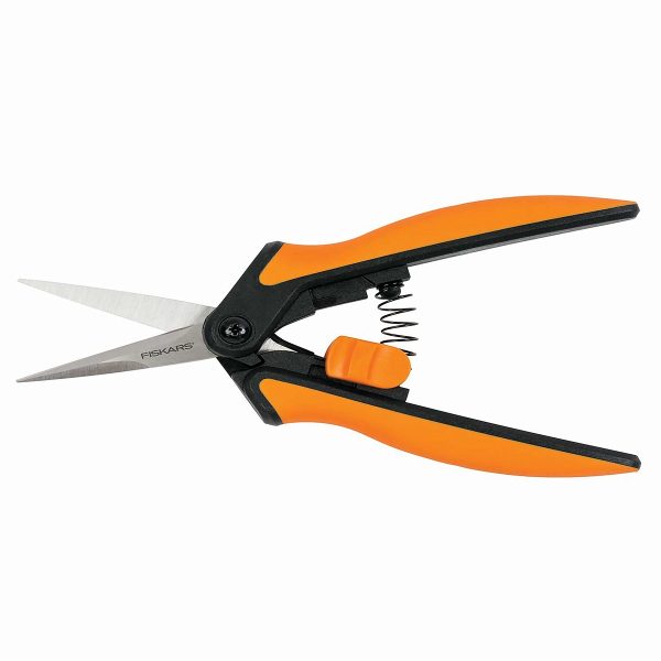 Fiskars Non-Coated Micro-Tip Snips with Spring Action