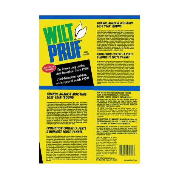 Wilt-Pruf Label