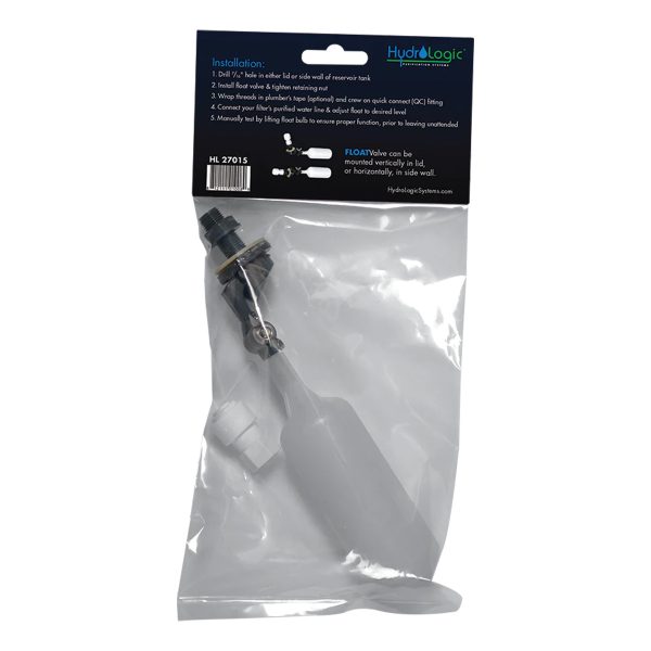 Hydro-Logic Float Valve Package Back