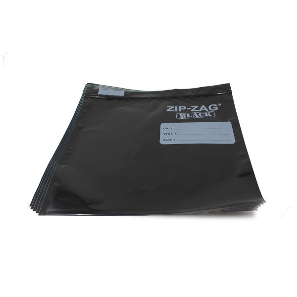 Zip Zag Black Large Bag Flat