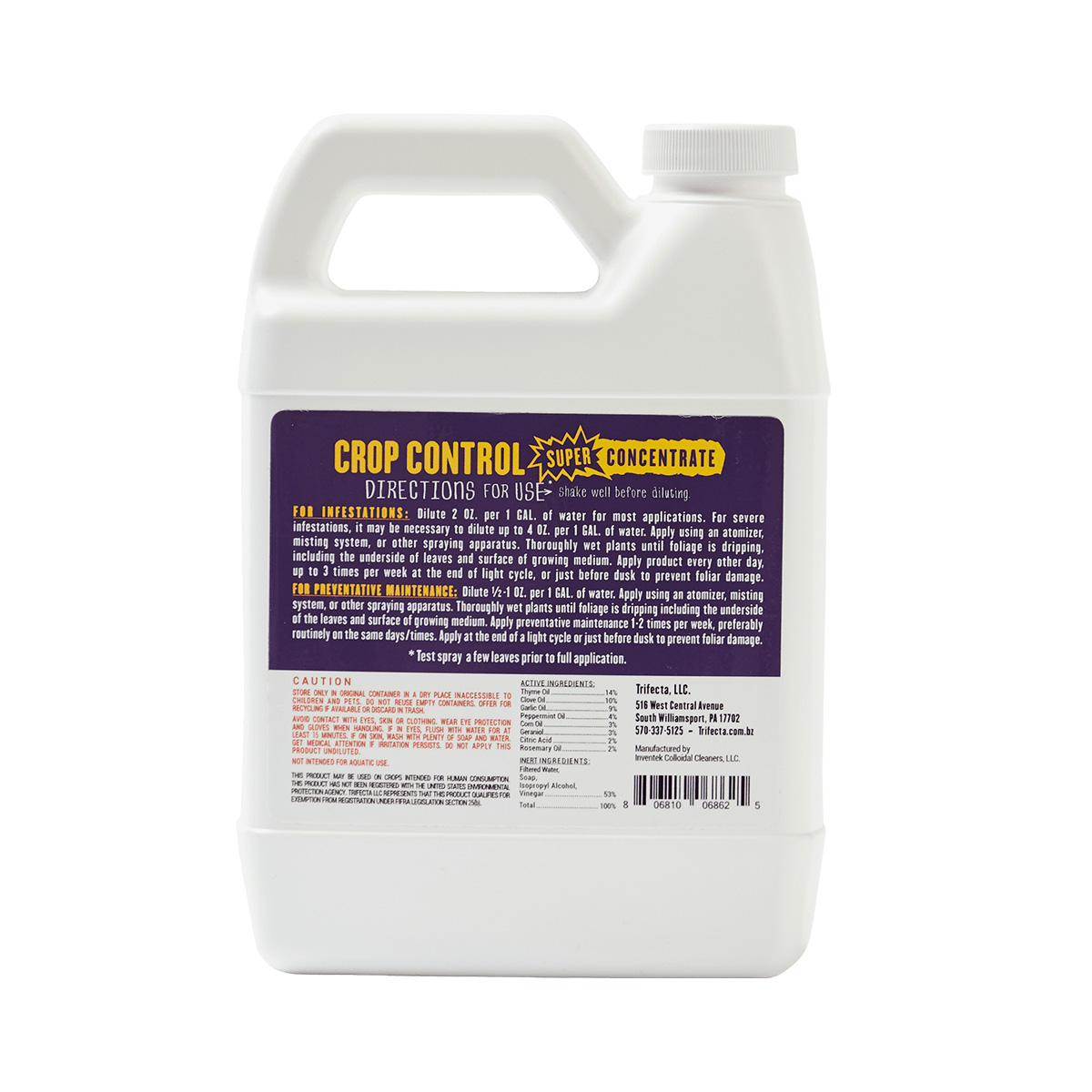 Trifecta Crop Control Back Packaging