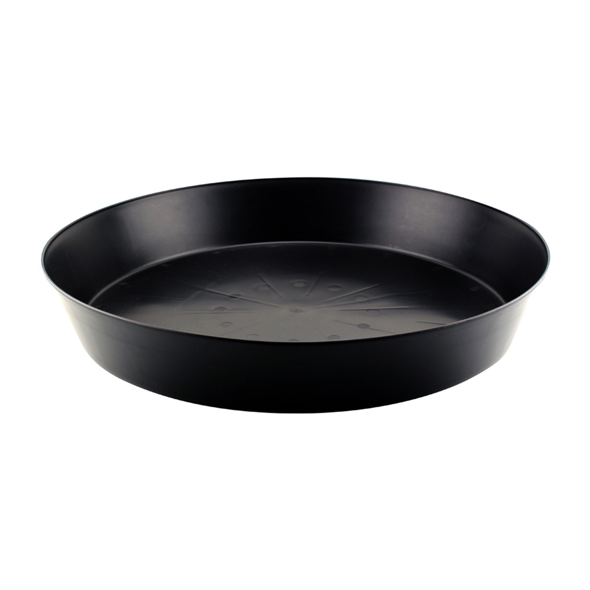 Black Premium Plastic Saucer 20in