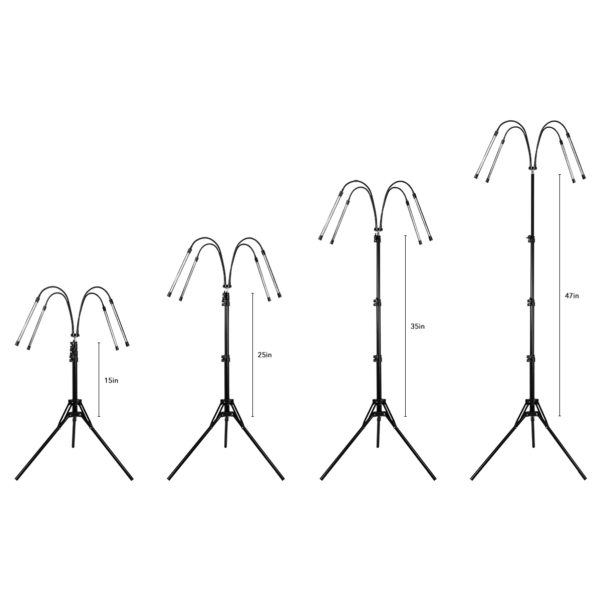 AgroMax Homeglow Flex 4 Stand Sizes