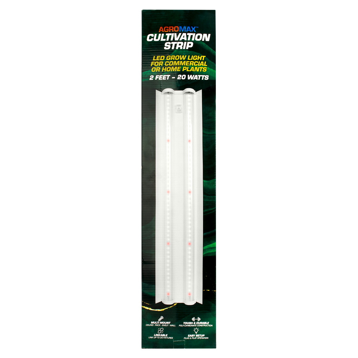 AgroMax 2' 20W LED Cultivation Strip | HTG Supply Hydroponics