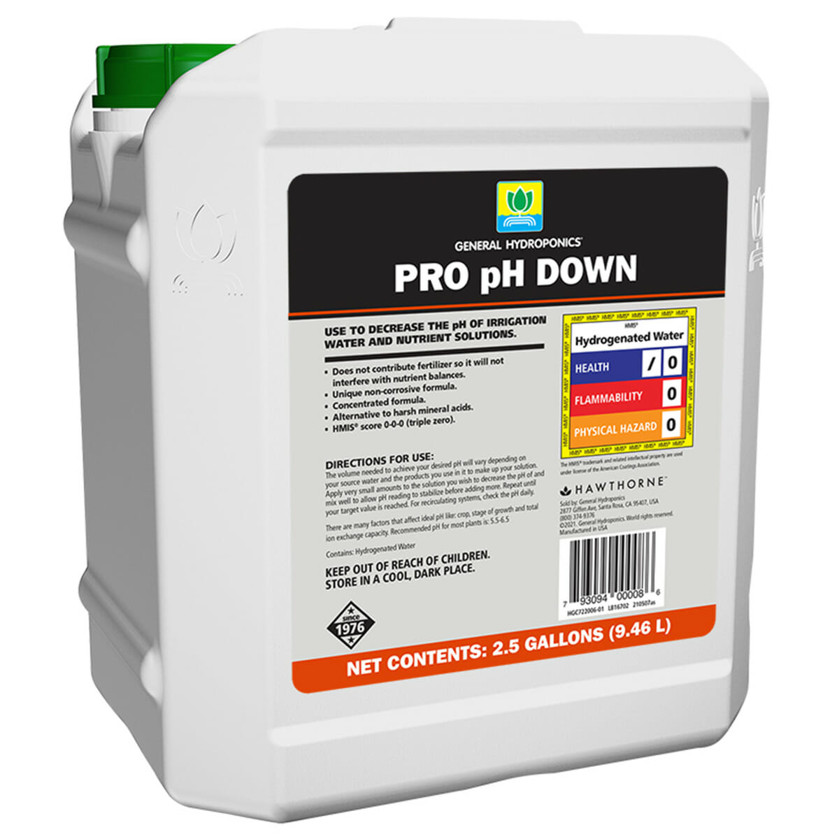 General Hydroponics PRO pH Down 2.5 Gal