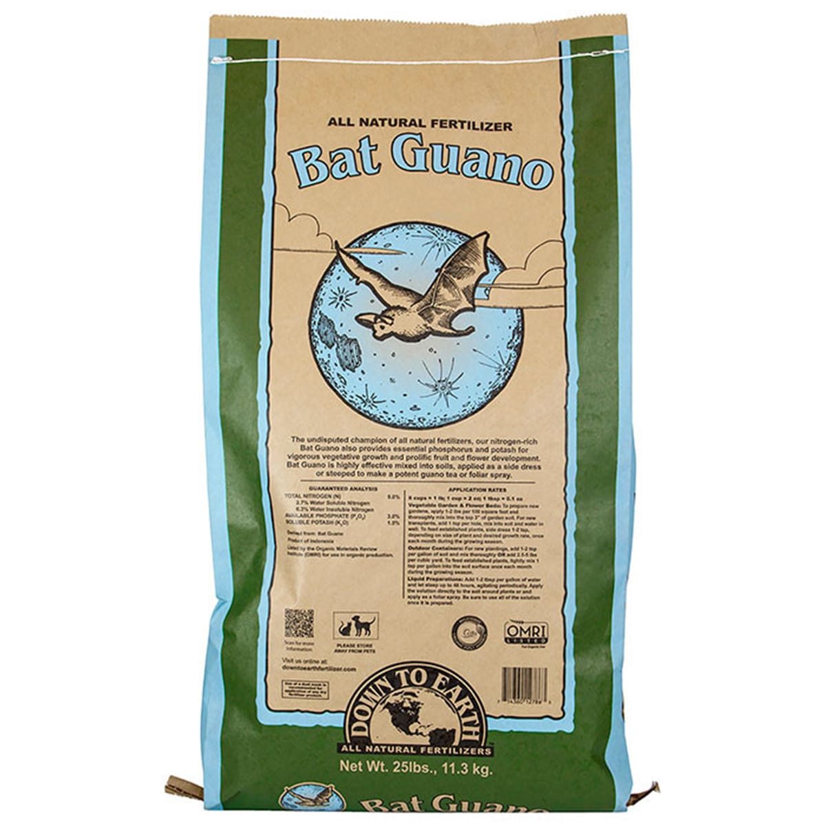 Down to Earth Bat Guano 25lb