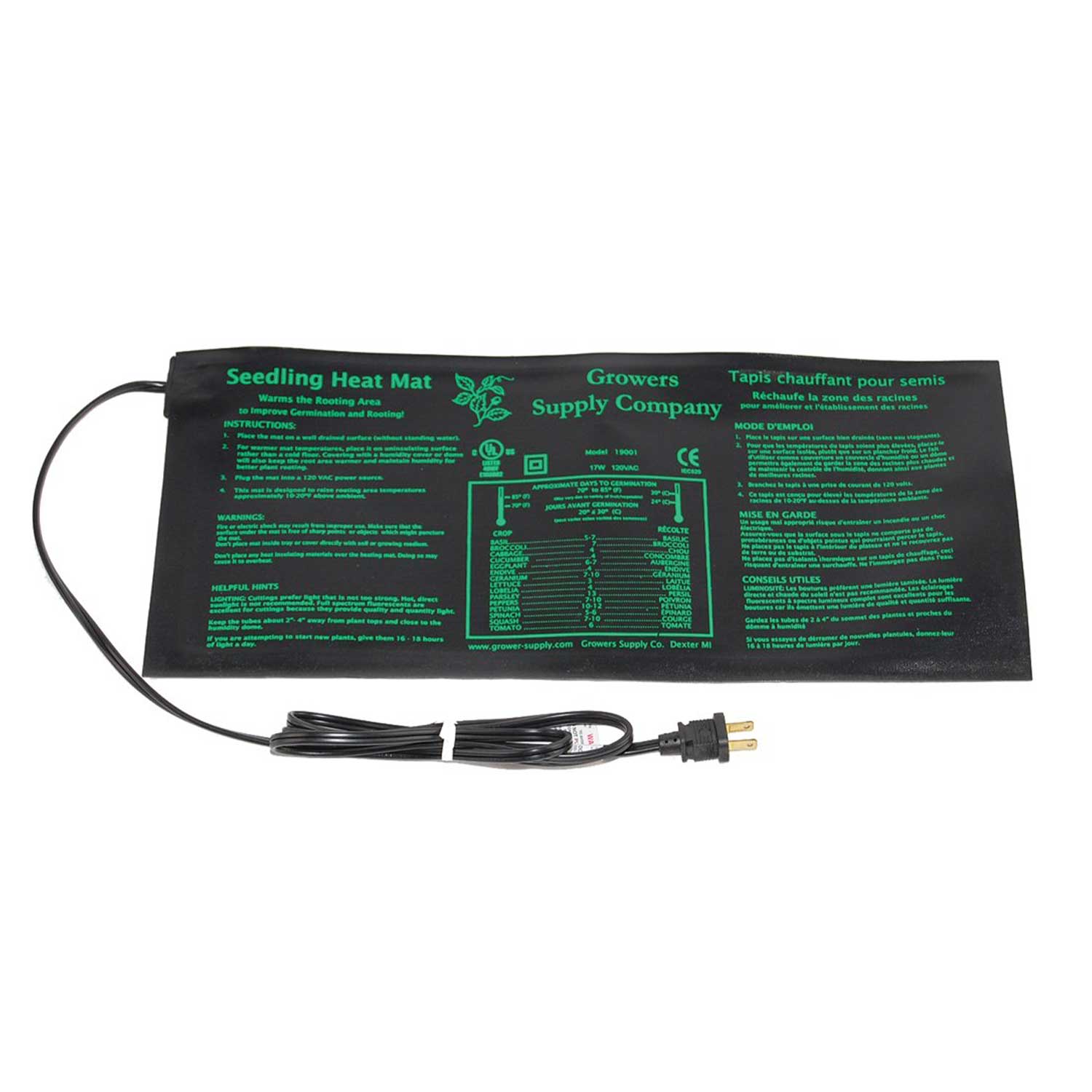 Growers Supply Co. Heat Mat 9x19 inches