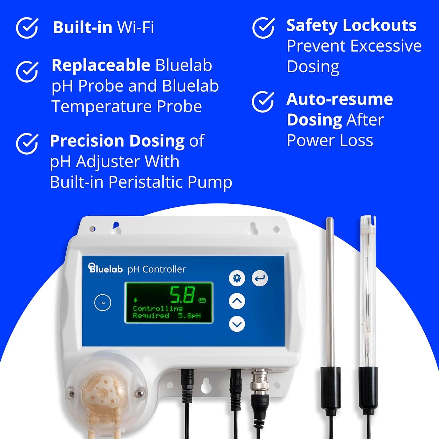 Bluelab pH Controller Wi-Fi Product Features