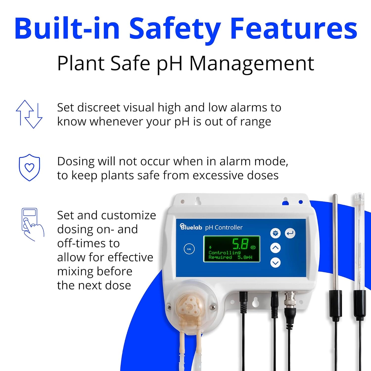 Bluelab pH Controller Wi-Fi Safety Features