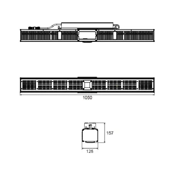 Electrivo 630W Top Light LED Grow Light Specs
