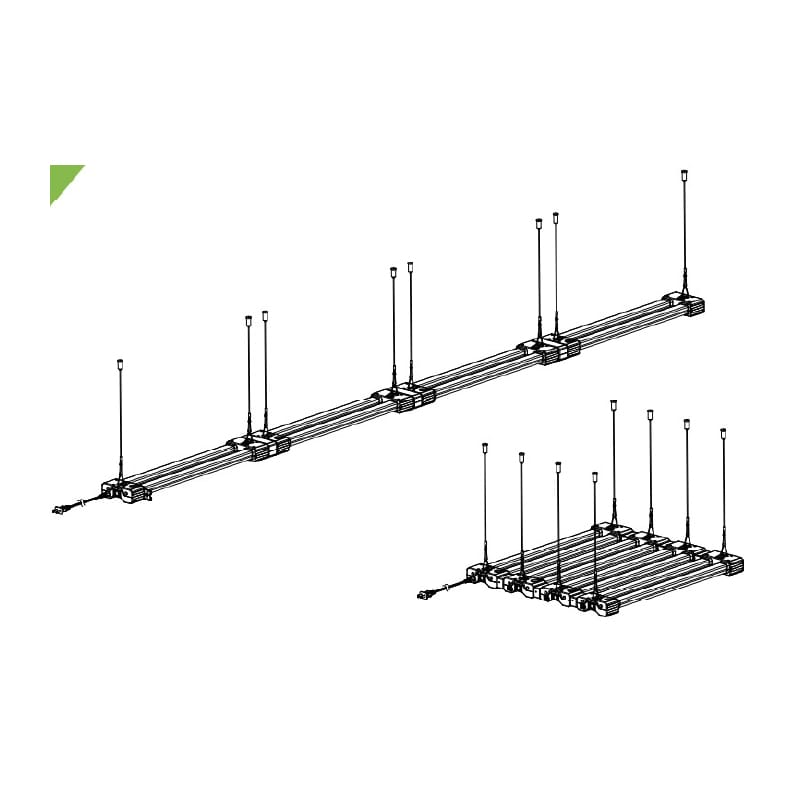 Electrivo Xlink B 20W LED Grow Light Connections