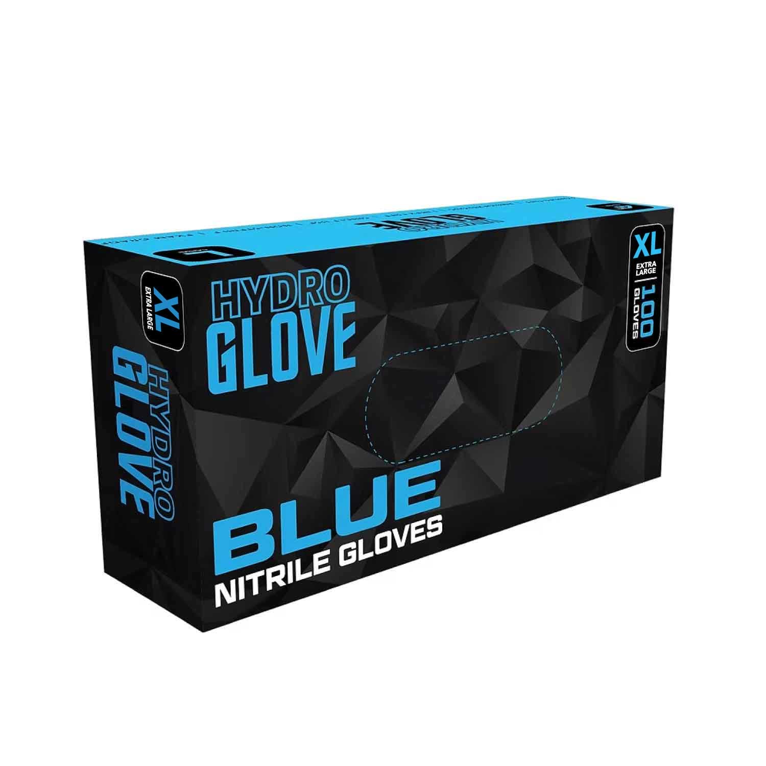 HydroGlove Blue 4 Mil Nitrile Glove, Extra Large, Box of 100