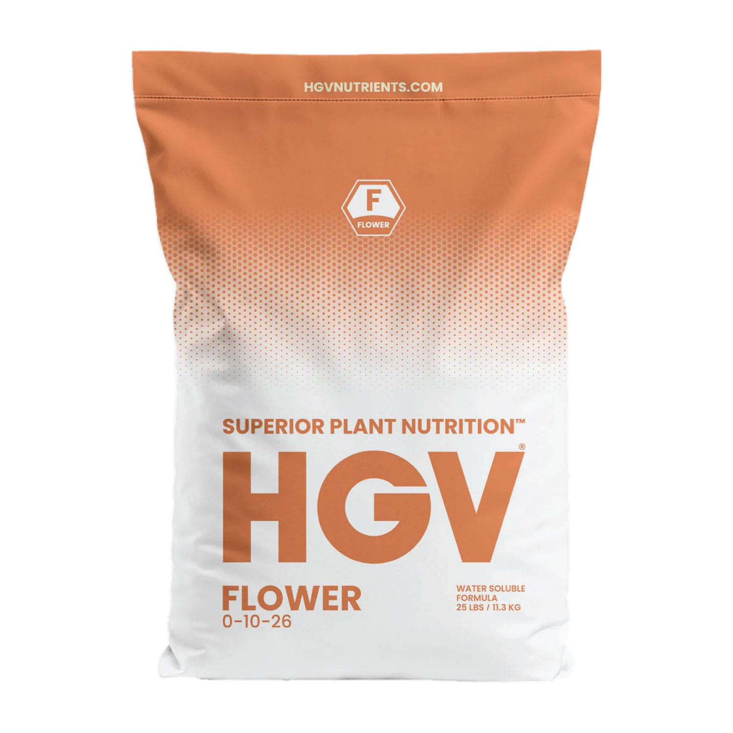 HGV Flower Superior Plant Nutrient 0-10-26 25 Pounds Bag