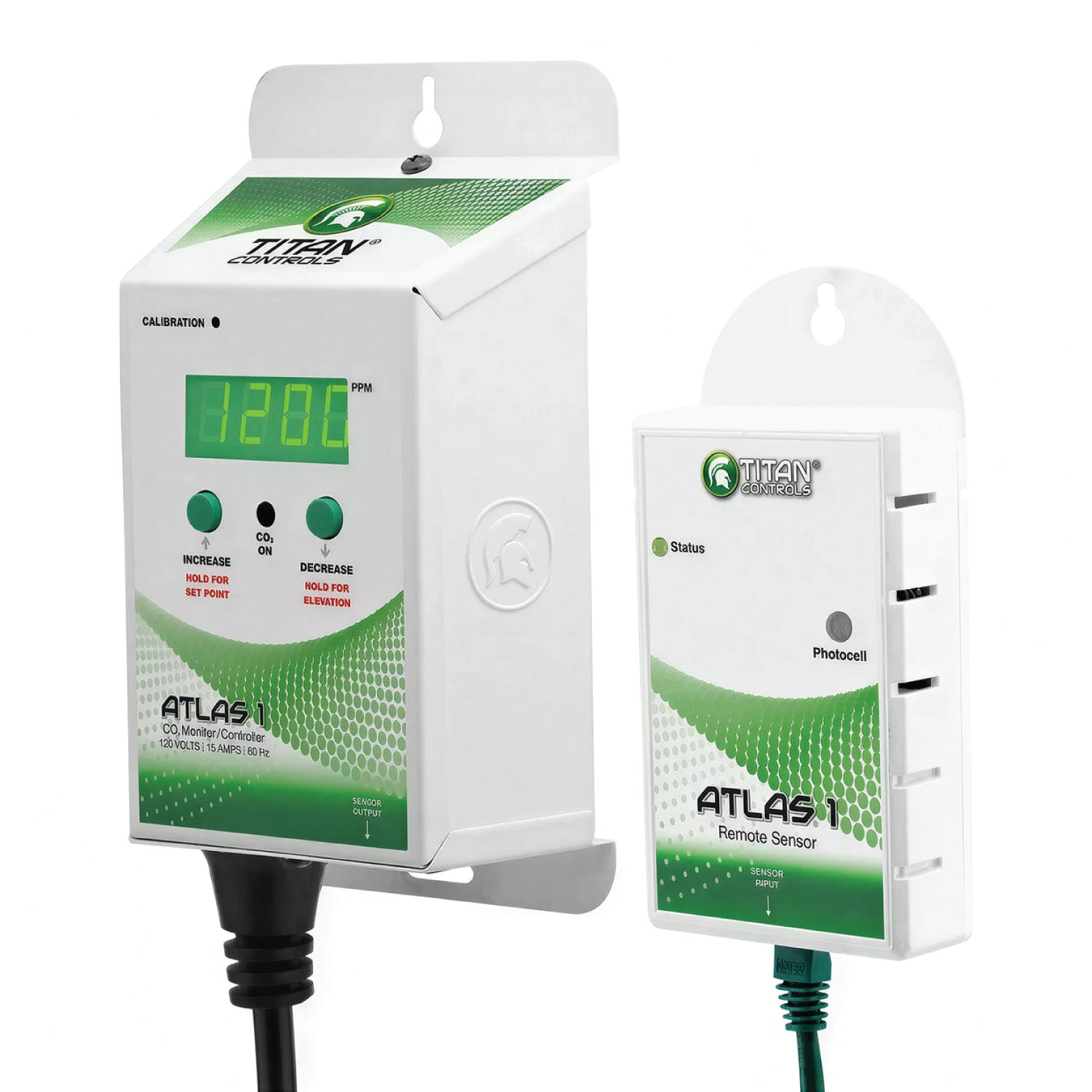 Titan Controls Atlas 1 - CO2 Monitor/Controller with Remote Sensor